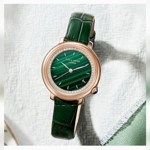 Lola Rose Malachite Watch With Zircon New in Box